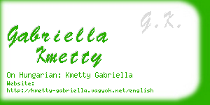 gabriella kmetty business card